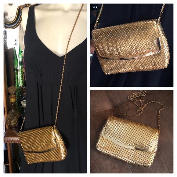 Bags Vintage Gold Metal Mesh Crossbody Bag Clutch Poshmark